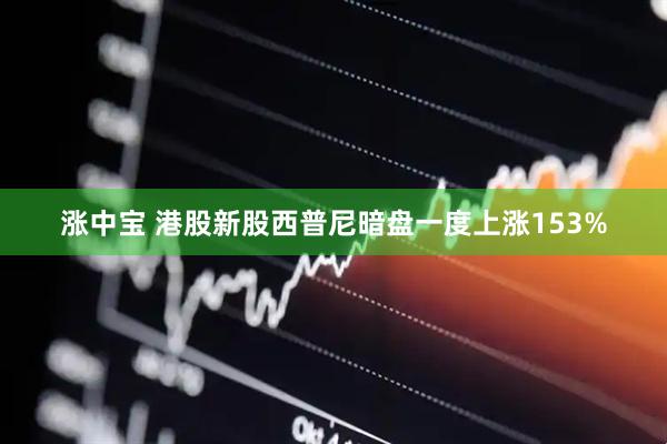 涨中宝 港股新股西普尼暗盘一度上涨153%